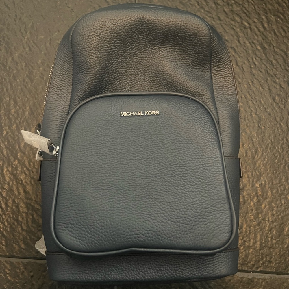 Michael Kors sling bag navy new with tags